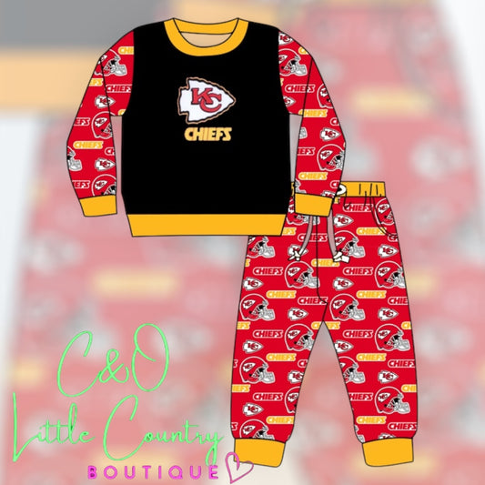PREORDER:  KC Chiefs Boys 2 Piece Set