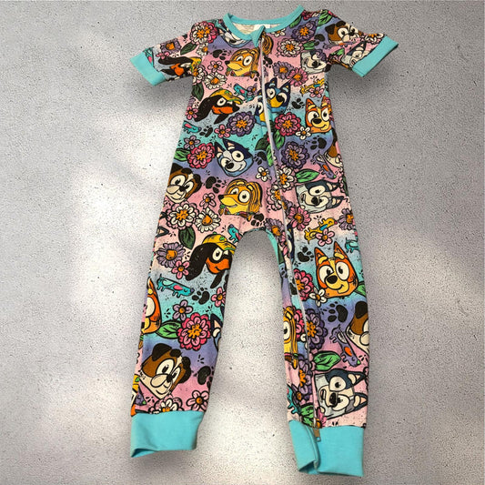 Bluey Short Sleeve Bamboo Onesie