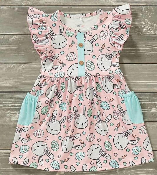 P&L Easter Bunny Hop Girl Dress