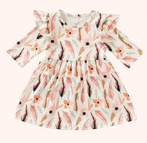 P&L Fancy Feathers Girl Dress