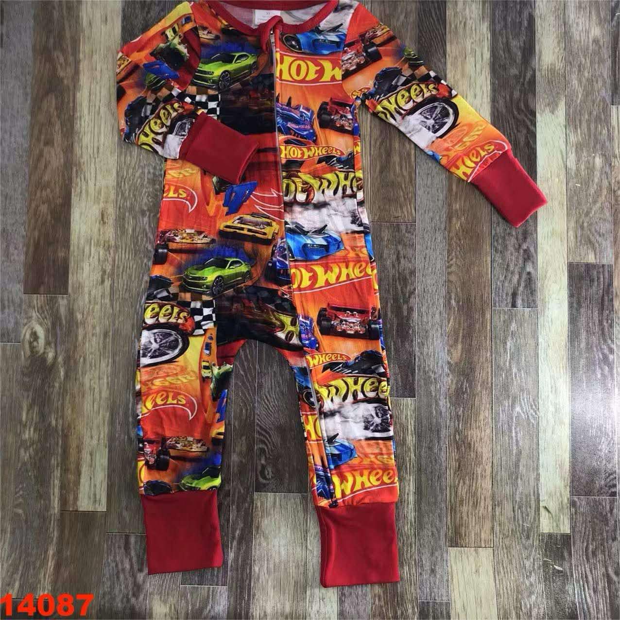 Hot Wheels Onesie Bamboo